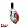 Service Caster Assure Parts 190STCASTB Replacement Caster with Brake ASS-SCC-EX20S514-PPUB-RED-TLB-112